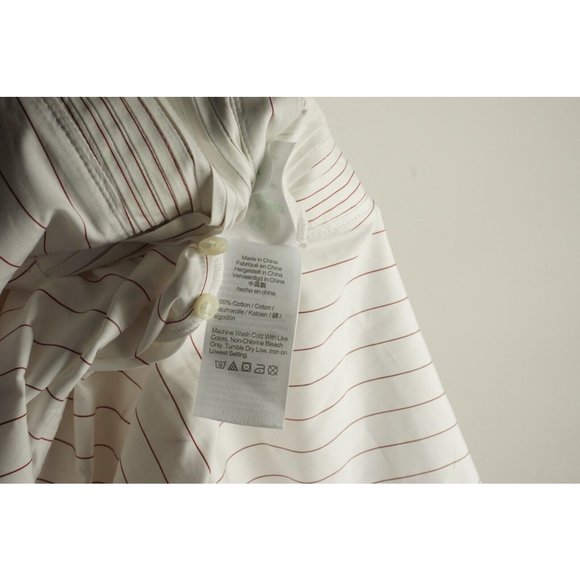 New Thomas Mason x J.Crew Tunic Shirt Dress Women's Size S White & Red Stripe - Picture 9 of 9